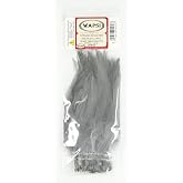 Wapsi Saddle Hackle Feathers for Fly Tying, Shad Grey