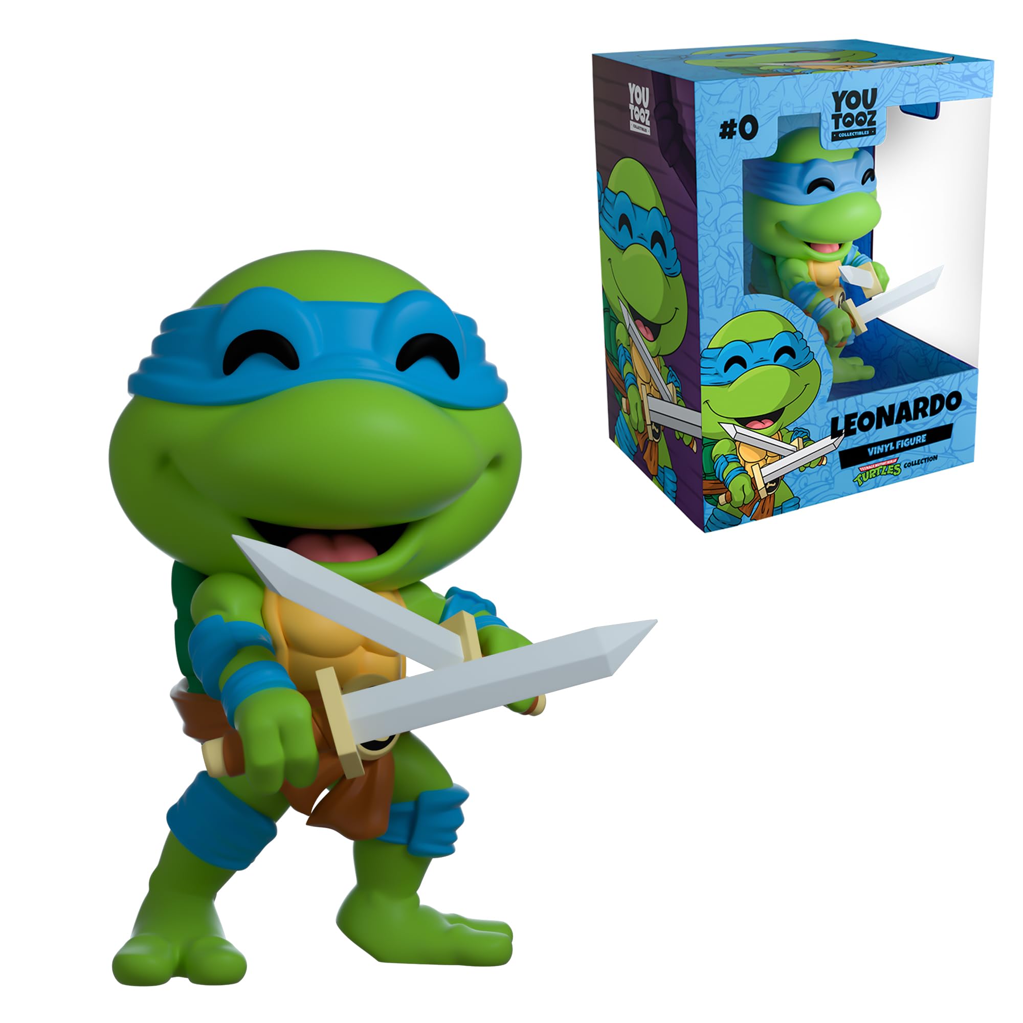 You Tooz Leonardo 4.2" Inch Vinyl Figure, Collectible Leonardo from Teenage Mutant Ninja Turtles Figure by Youtooz Teenage Mutant Ninja Turtles Collection, Green — image 1