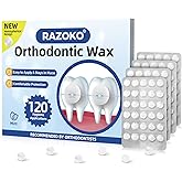 RAZOKO Orthodontic Wax for Braces Wax Dots Individual Hygienic Packaging Dental Wax