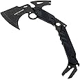 HUNT-DOWN 13" Hunting Survival Axe with Sheath - Black Color Handle
