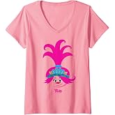 Women's DreamWorks Trolls Poppy Big Face V-Neck T-Shirt