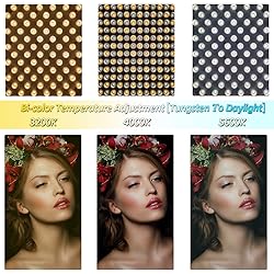 GVM 3-Pack 50W LED Video Light Kit, Photography