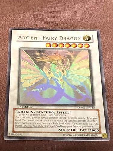 Amazon 遊戯王 エンシェントフェアリードラゴン 米ホロ 1st 英語版 ゴースト おもちゃ ホビー