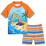 Toddler Boy Swimsuit Two Pieces Truck Swimsuit