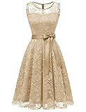 Dressystar Women's Floral Lace Short Bridesmaid