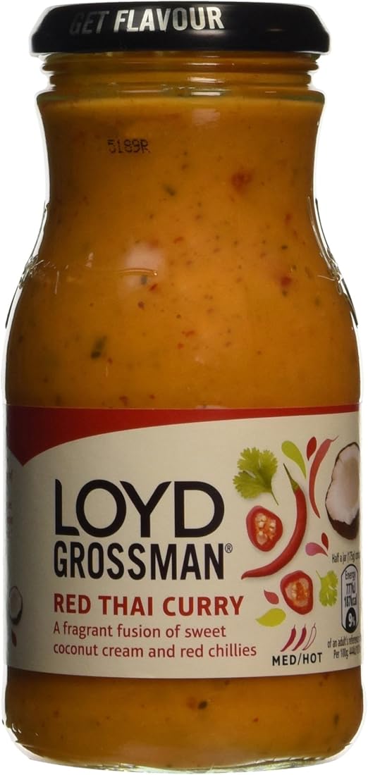 Loyd Grossman Thai Red Curry Sauce, 350g Amazon.co.uk Grocery