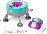 KNITTING CIRCLE Kids Knitting Station 22 Pin Machine Two Colour Yarn Kit view 5