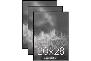 Americanflat 20x28 Picture Frame with Polished Front Cover - Set of 3 - Slide-In Photo Frame with Buildable Molding - Fusion 
