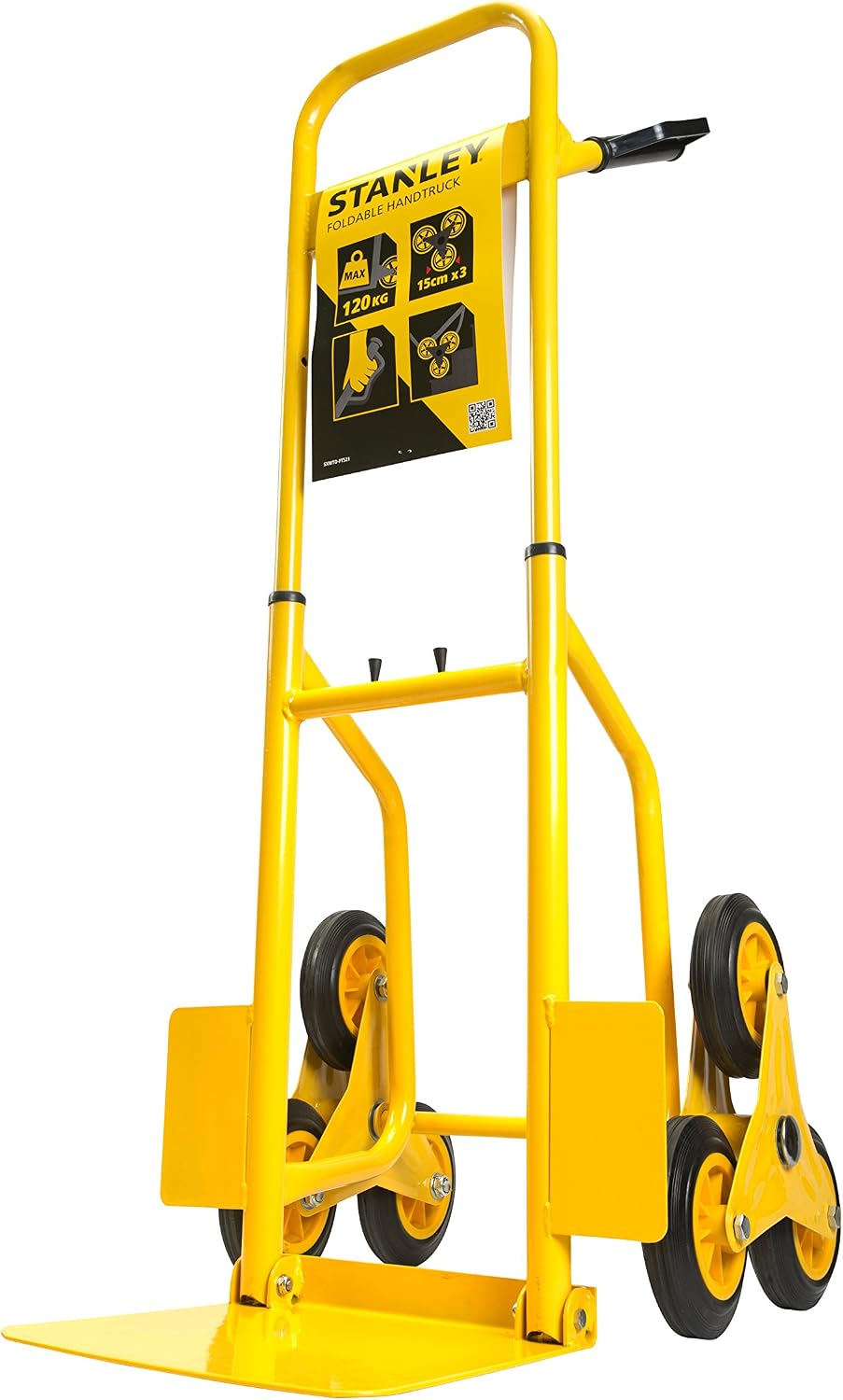 STANLEY FT521 FOLDING HAND TRUCK 120KG, Yellow, SXWTD-FT521 - Image 5