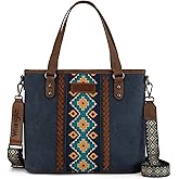 Montana West X Wrangler Tote Bag for Women Western Purses with Detachable Strap Medium Satchel Handbags | with Crossbody Strap