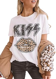 leopard print lips t shirt dress
