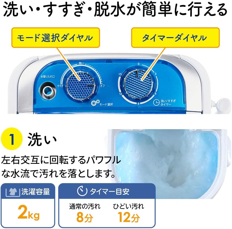 Amazon Co Jp イーサプライ ミニ洗濯機 脱水 2kg 一人暮らし 介護用 赤ちゃん衣類 靴 スニーカー タオル 別洗い 小型洗濯機 Eex Cd018 パソコン 周辺機器 Amazon Co Jp イーサプライ ミニ洗濯機 脱水 2kg 一人暮らし 介護用 赤ちゃん衣類 靴 スニーカー タオル 別洗い 小型洗濯機 Eex Cd018 パソコン 周辺機器