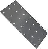 LLB Joining Plate Flat Connecting Iron Galvanised 10pc 140x60x2mm 5.5x2.3x0.08in view 9