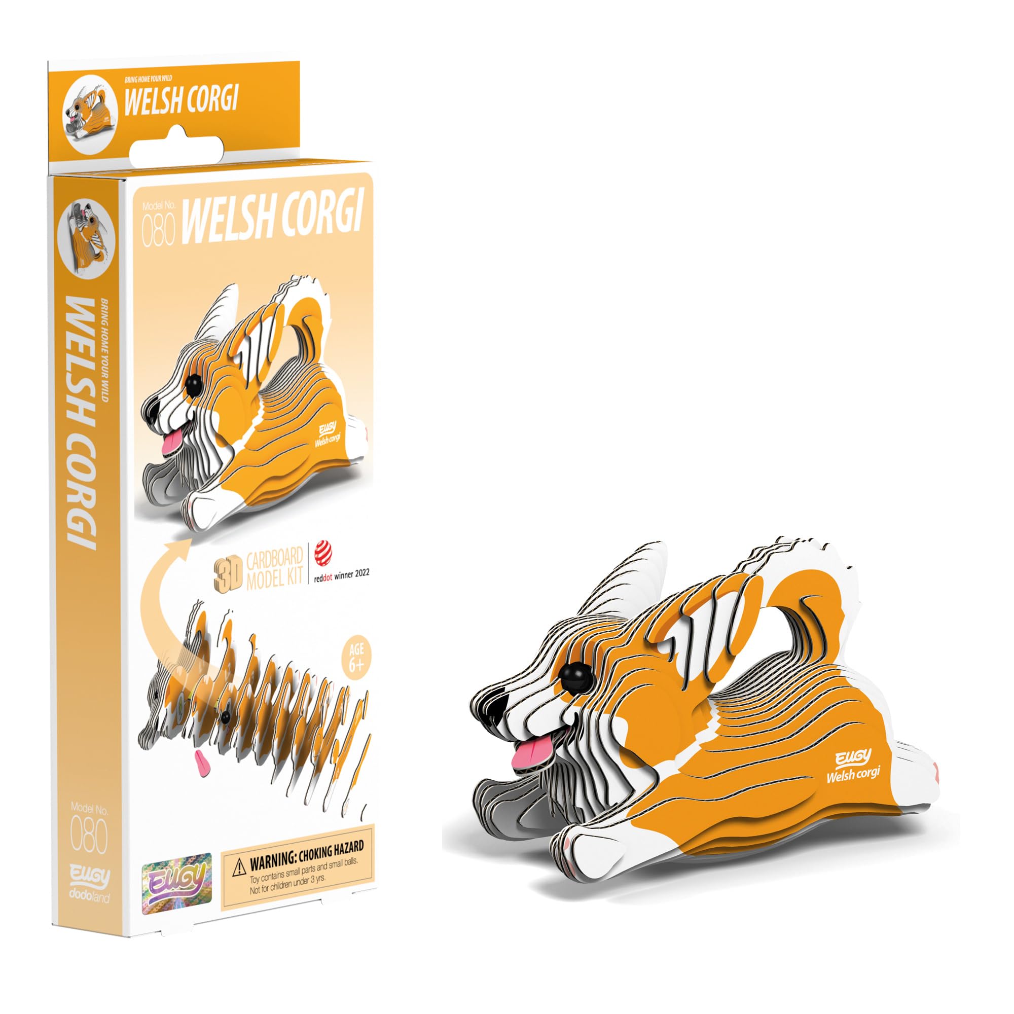 EUGY Welsh Corgi Model 3D Craft Kit