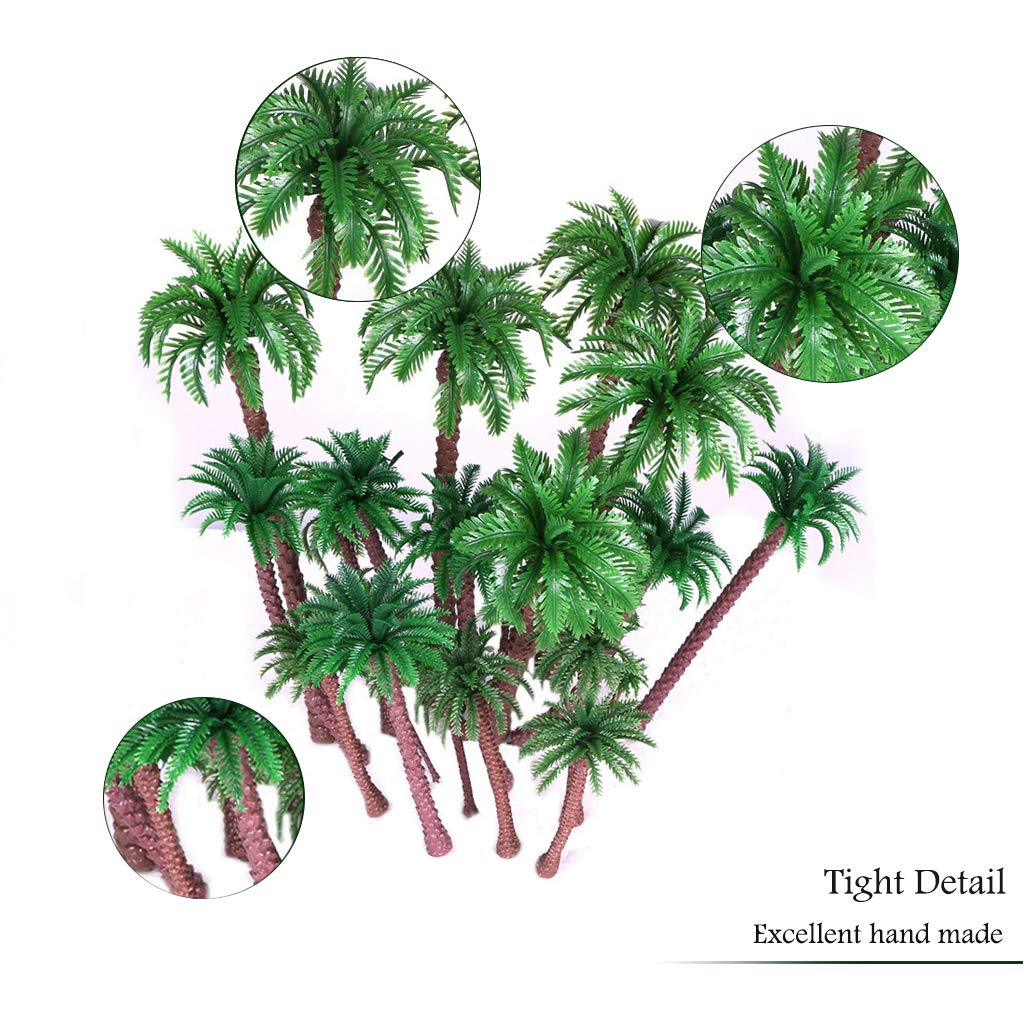Download 20Pcs Coconut Palm Model Trees/Scenery Plastic Artificial Layout Rainforest | eBay
