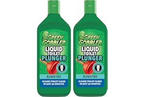 Green Gobbler Liquid Toilet Plunger | Clog Remover | Safe for Toilets and Septic | 2 Pack