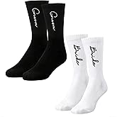 GroomBrideGifts Couple Socks Set for Mr & Mrs, Engagement Gifts for Bride and Groom, Hubby and Wifey Wedding Gift Crew Socks