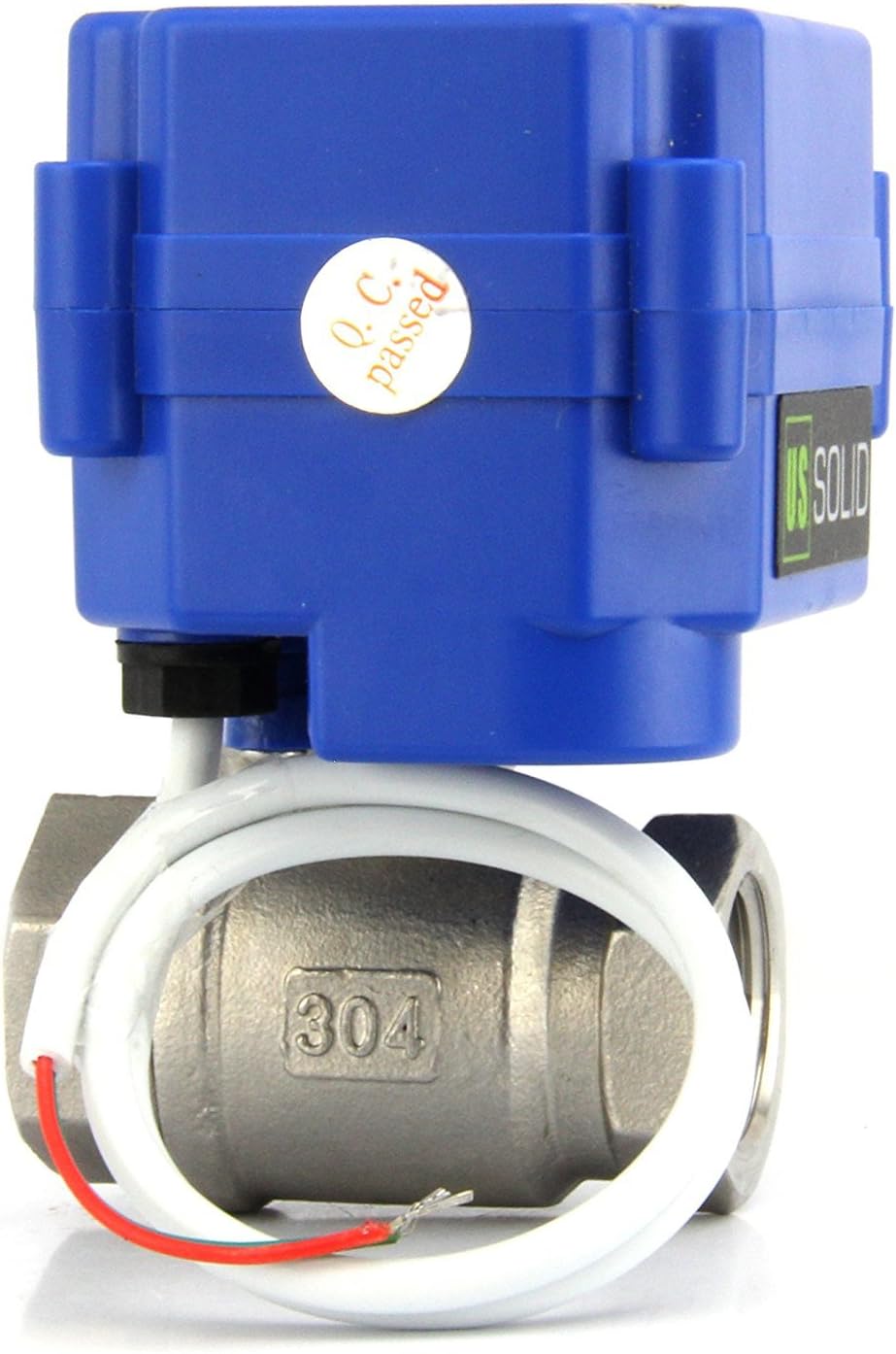 U.S. Solid 3/4" Motorized Ball Valve Stainless Steel Electrical Ball Valve, 9-24V AC/DC, 2 Wire Auto Return Setup - Image 4