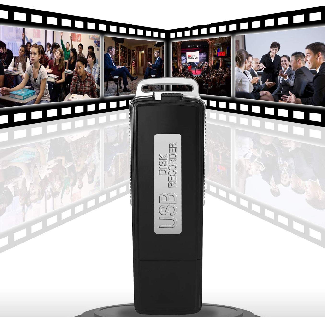 Gocheer Digital Voice Recorder, Upgraded Digital Voice Activated Recorder 8GB Sound Audio Recorder Dictaphone Recordings Capacity Dictaphone Tape Recorder Recording Device for Lectures Meetings