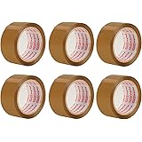 Packatape - 6 Rolls Per Pack 48MM x 66M Brown Packaging Tape for Parcels and Boxes. This 6 rolls pack of Heavy Duty Brown Packing Tape Provides a Strong, Secure and Sticky Seal for your Boxes