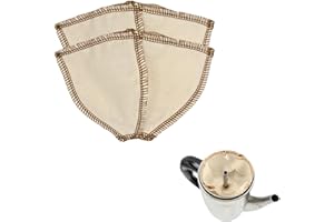 CoffeeSock 'The Original' Reusable Organic Cotton Coffee Filters - Basket Style 2 pk. Made to fit Percolator Makers - Made in