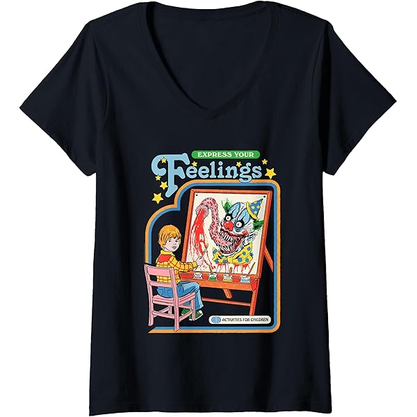 Amazon.com: Steven Rhodes Express Your Feelings Clown Retro Dark