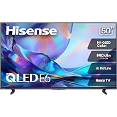 Hisense 50" Class E6SR Series Hi-QLED 4K UHD Smart Roku TV (50E6SR, 2026 Model) - Dolby Vision, Game Mode Plus, VRR, ALLM, DTS Virtual:X, Apple AirPlay, Compatible with Alexa and Google Assistant