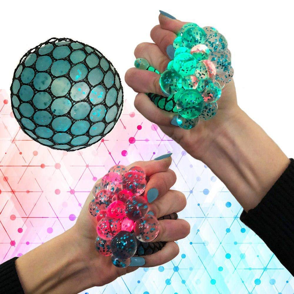 Upgraded Led Anti Stress Ball Squishy Light up Ball Anti Stress