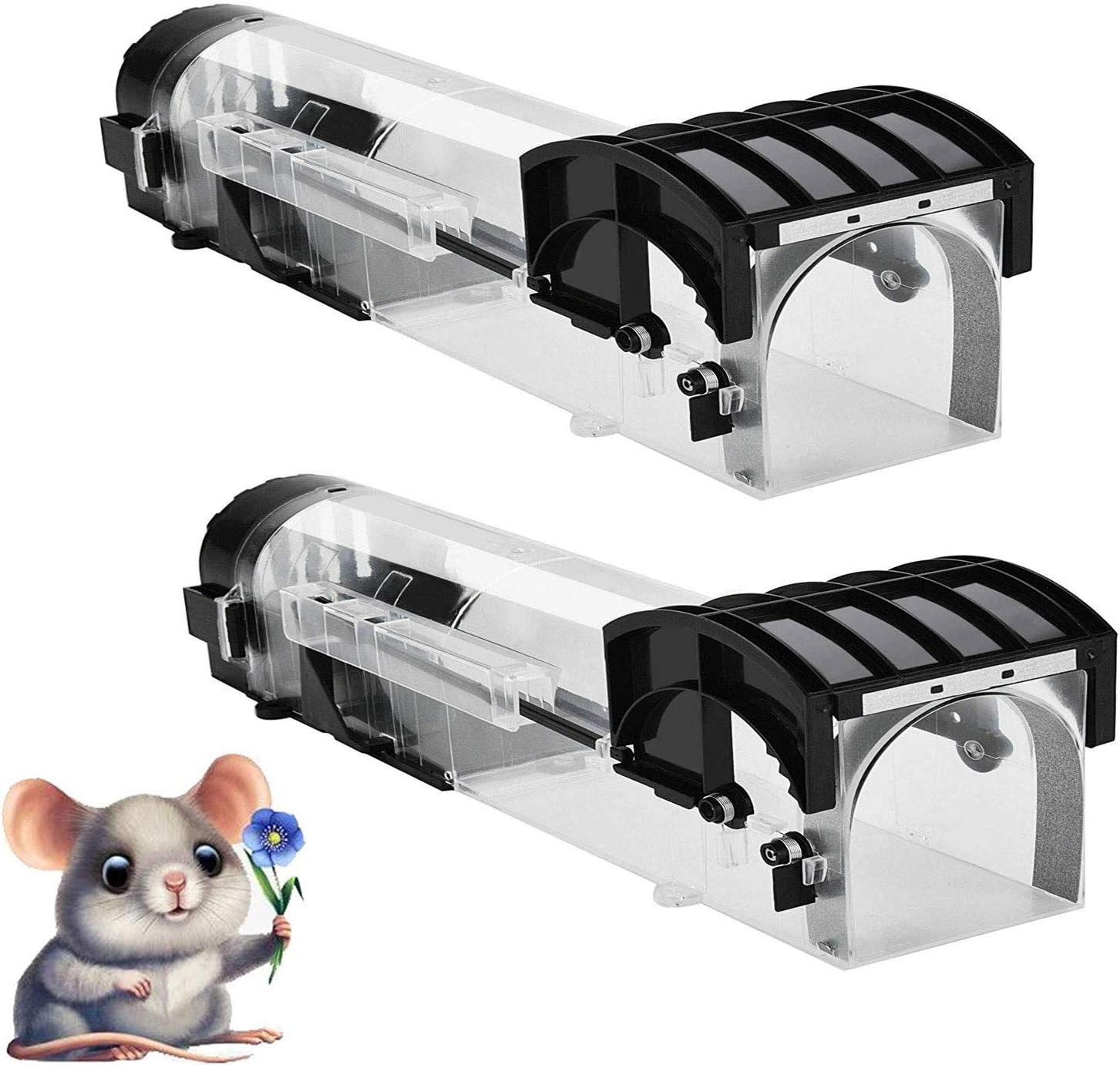 Old Tjikko Mouse Trap Live Trap Maeuse Safe and Humane Rodent Trap (2 Pack)