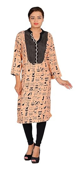 Maternity + Feeding Tribal Print Rayon Kurti
