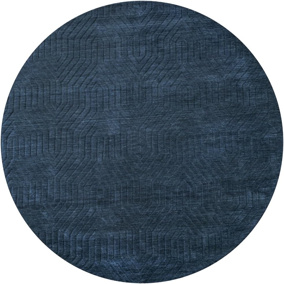 Amazon.com: Gatney Rugs Fossumtown Area Rug TC8576 Navy Solid Arches 8