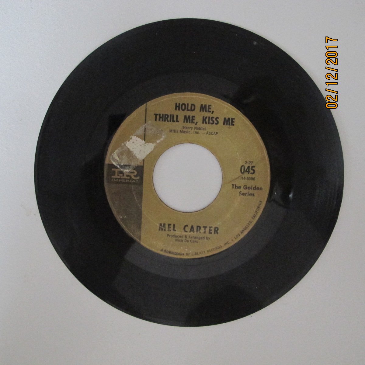 Mel Carter Hold Me Thrill Me Kiss Me