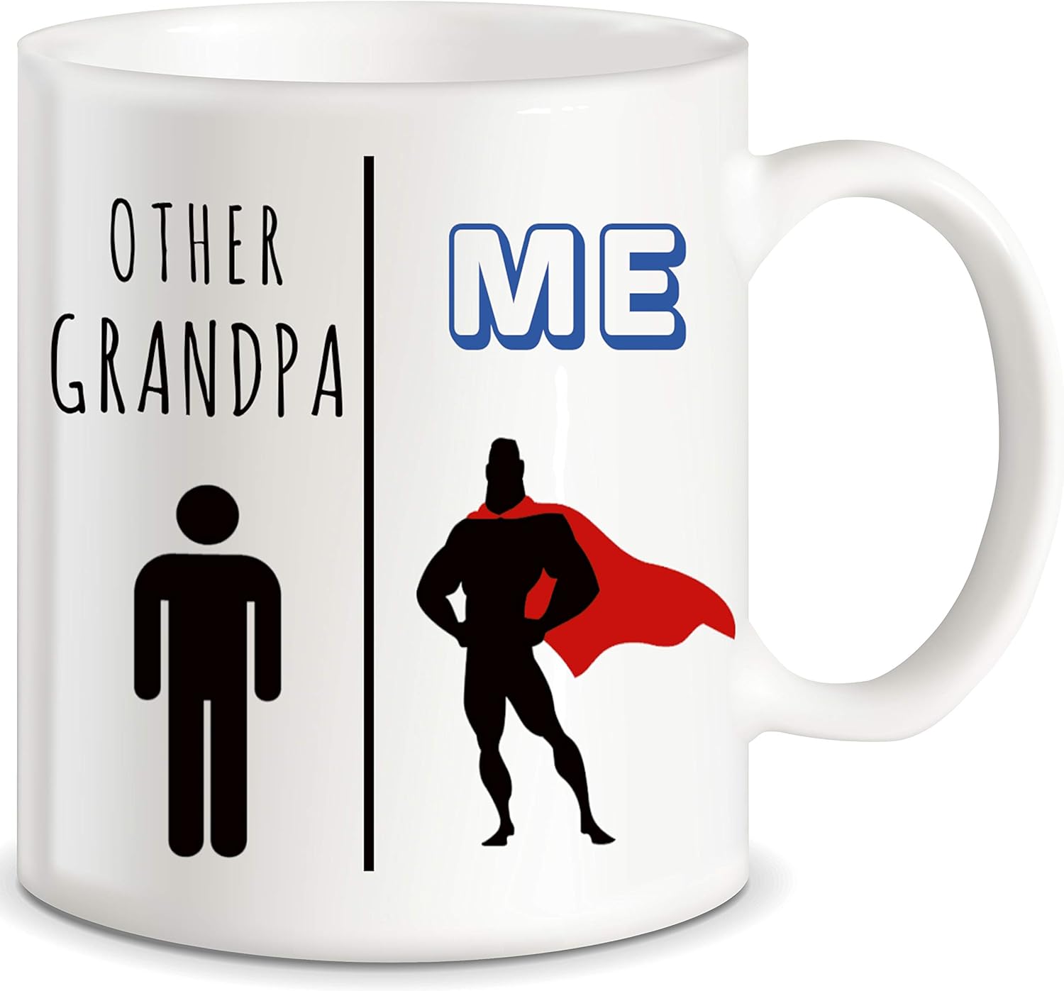 My Grandpa Vs Other Grandpas Funny Coffee Mug Gift for Grandfather Best Grandpa Ever Christmas Fathers Day Birthday Novelty Gift Idea Cup for Granddads Granddaddy Gramps from Family Son Daughter