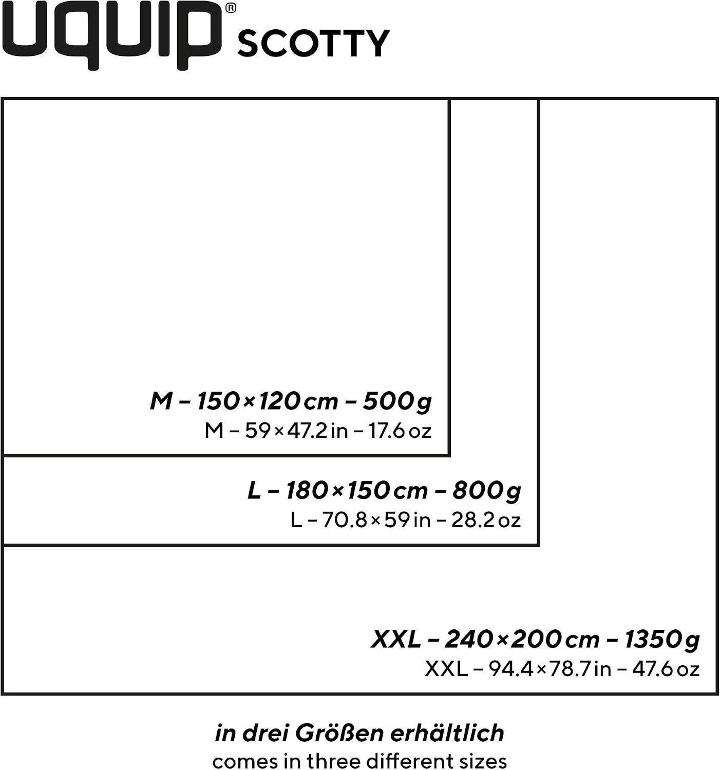 Uquip Scotty M Outdoor Picnic Blanket - 150 x 120 cm - Tartan Blue/Yellow, Blue, Yellow - Image 4