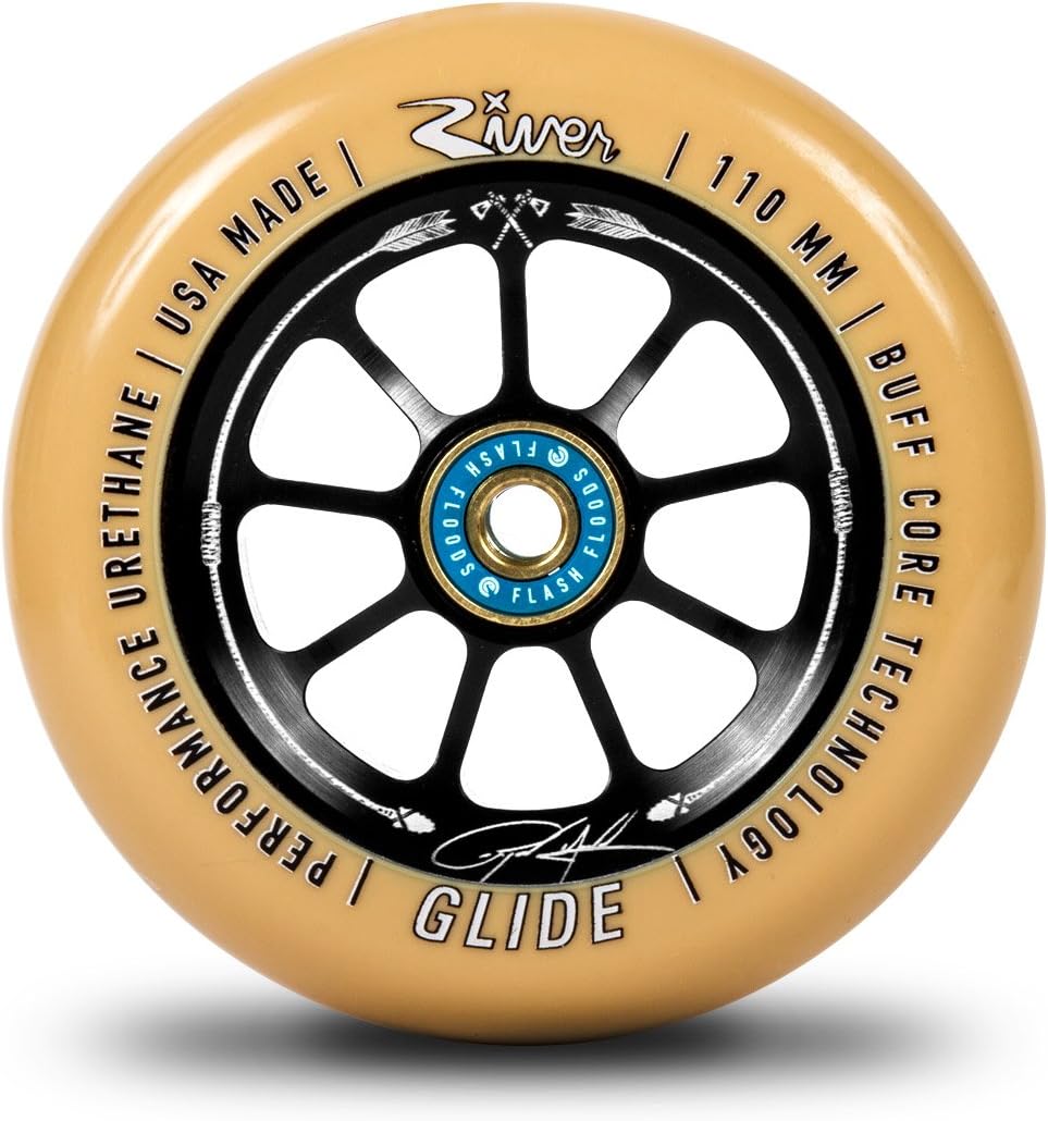 River Glide 110mm Ryan Gould Savage Signature Wheel Black/Gum (Pair)