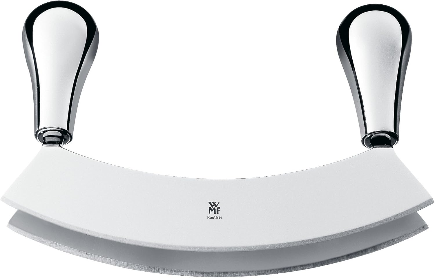 WMF Wiegemesser mit 2 Klingen, 18 cm, groß, 2-schneidig, geschmiedeter Spezialklingenstahl, zum feinen Zerkleinern oder Hacken