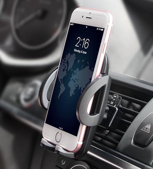 Quntis Handyhalterung Auto Lüftung Universal Auto Halter für iPhone XS XR 8 7 7 Plus SE 6s 6 SE 5s 5c 5, Samsung Galaxy S10 S