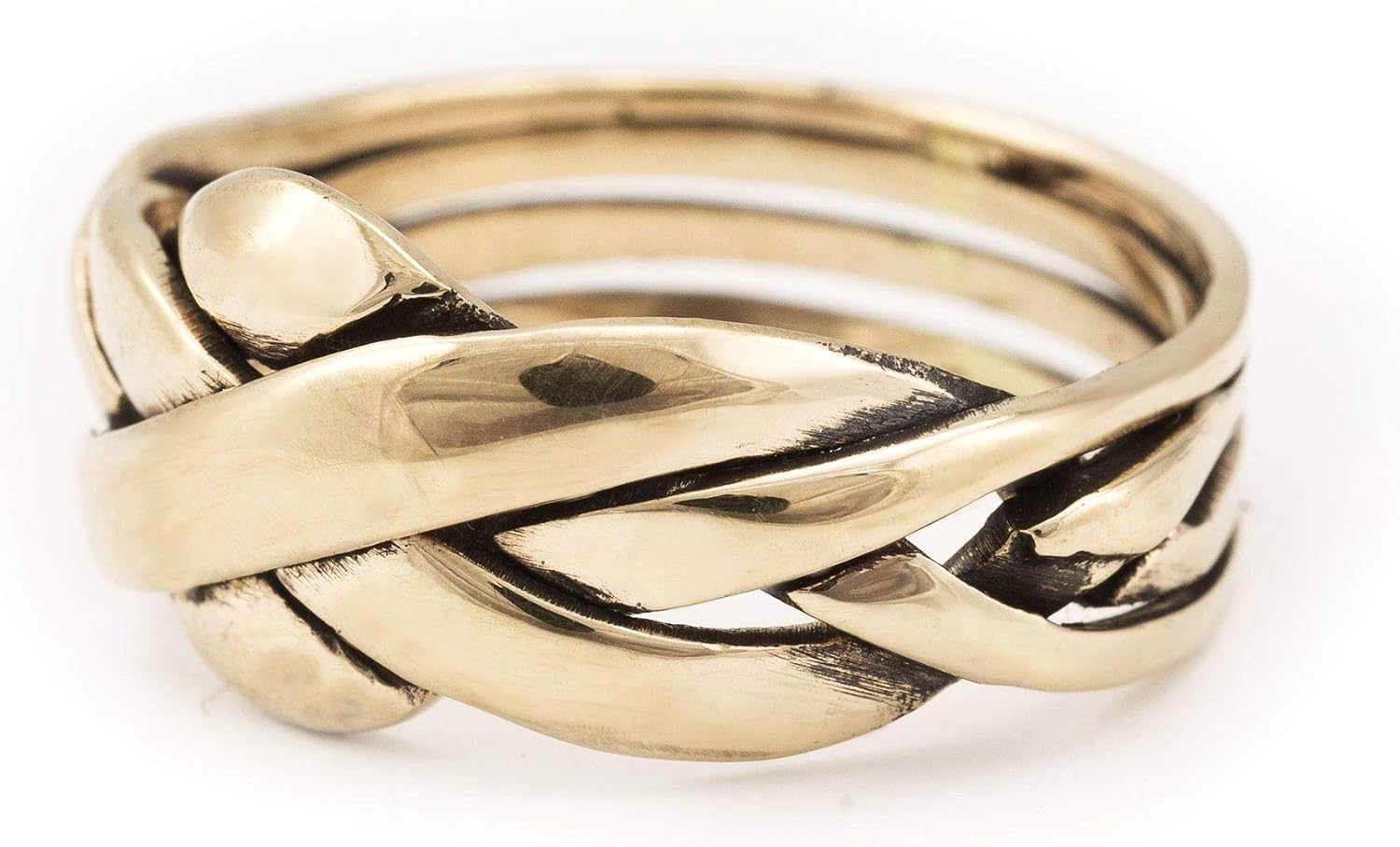 Windalf Ring Zano 10 Mm Puzzlering 4 Teilig Freundschaftsring Edle Bronze Amazon De Schmuck