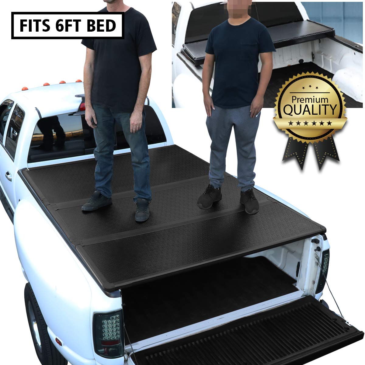 Dna Motoring Ttc Hard 060 Truck Bed Top Hard Solid Tri Fold Tonneau Cover Black Buy Online In Bahamas Dna Motoring Products In Bahamas See Prices Reviews And Free Delivery Over Bsd80