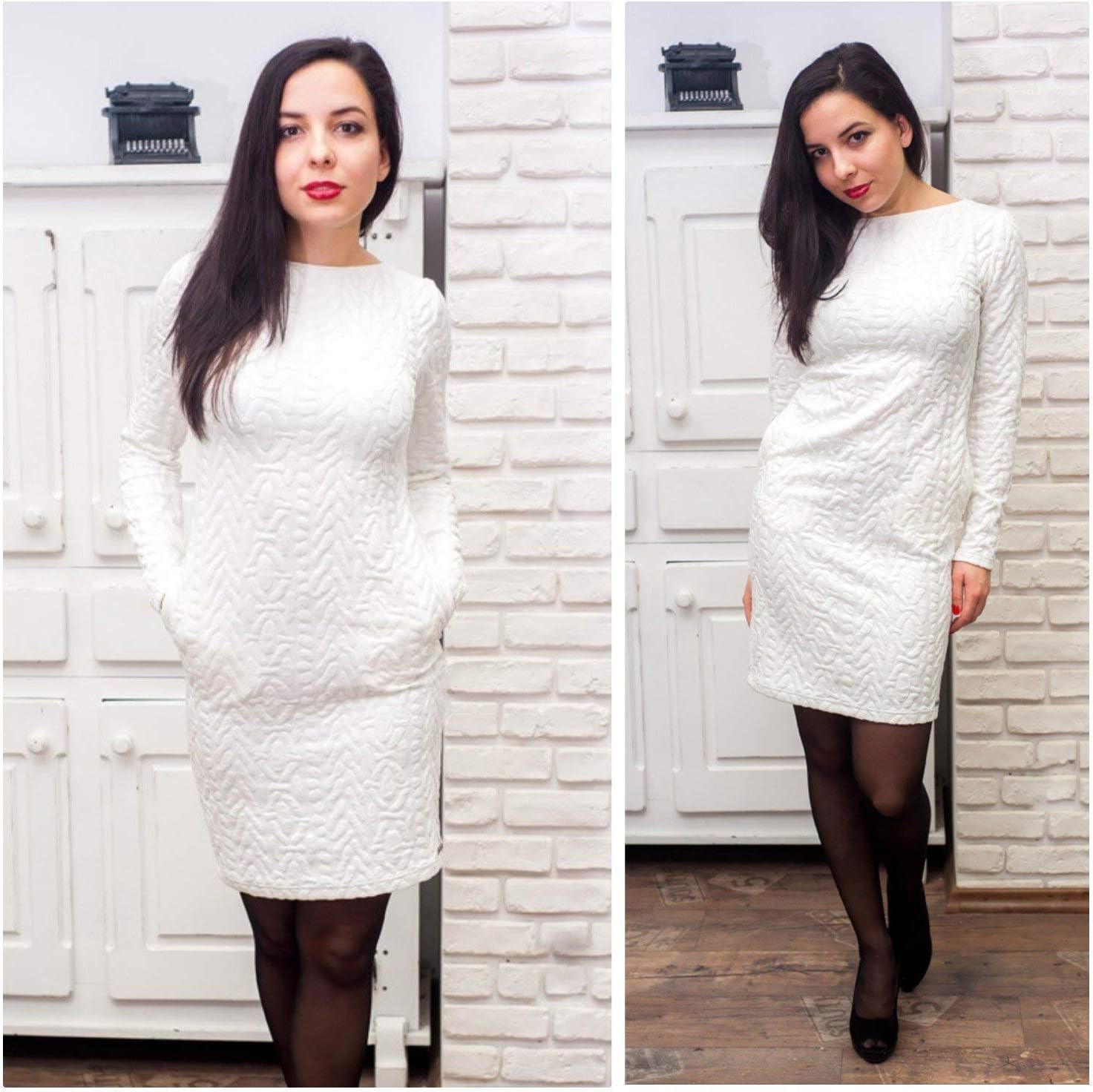 Ladies Designer's Dress in white