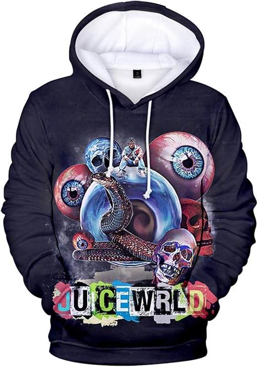 Hoodies 3D Juice Wrld Teen Pullovers Harajuku Kids Amazon.co.uk Clothing
