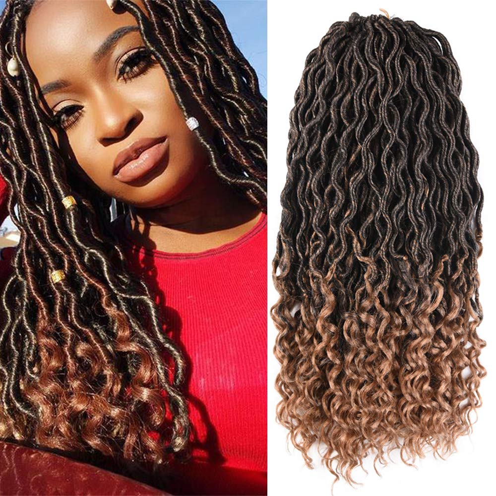 Amazon.com : 3Pcs/Lot 20" Goddess Faux Locs Deep Curly