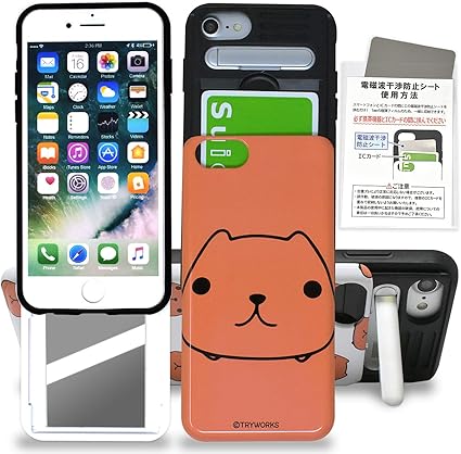 Amazon Co Jp Iphone X Xs ケース カピバラさん スマホケース カード収納 鏡 スタンド Tpu 耐衝撃 キャラクター アイフォン Suica Face Br ブラウン 家電 カメラ