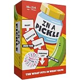 Gamewright Party to Go, in a Pickle Card Game, Words are Hard Game, Age 10+ | Strategic Word Duel, Set-Claiming Word Play, 2-6 Players, Compact for Travel, Ages 14+, Family Card Games for Teens