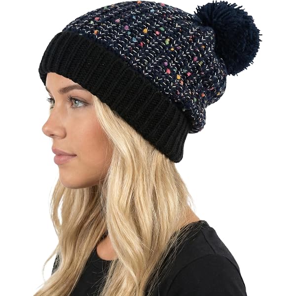 Women's Cat Ear Y2K Beanie - Crochet Knit Stripe Slouchy Hat, Black & Gray, Kawaii Grunge Style - View #7