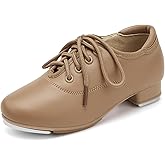 Stelle Tap Shoes for Girls Boys Lace Up PU Leather Dance Shoes for Little Kid/Big Kid