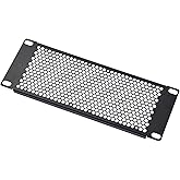 GeeekPi Vented 2U Blank Panel Metal Rack Mount for DeskPi RackMate T1/T0/T2/10 Inch Server Rack/Network Cabinet