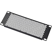 GeeekPi Vented 2U Blank Panel Metal Rack Mount for DeskPi RackMate T1/T0/T2/10 Inch Server Rack/Network Cabinet, for Installa