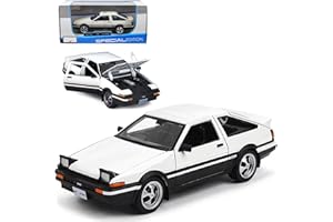 HTLNUZD 1/24 Alloy Ae86 Diecast Model Car Collectible Replica with Fine Class Vehicle Z for Initial D Toyota Ae86 Trueno