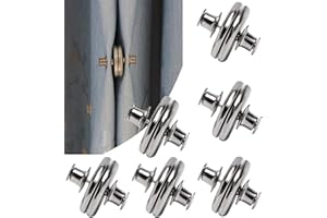 Yteseery 6 Pairs Curtain Magnets Closure, Magnetic Curtain Clips for Indoor Outdoor Curtains Prevent Light Leaking, Strong Curtain Weights Magnets for Pergola Patio Gazebo Cabana